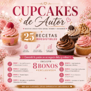 Portada del ebook Cupcakes de Autor con 25 recetas de cupcakes gourmet para vender y emprender en pastelería