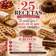 Portada del ebook Tartas y Budines para Emprender, con 25 recetas de pastelería y 6 bonos para vender